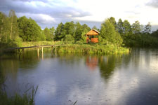 The fishing lake at Ruklawki