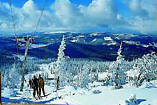Skiing in the Izery Mountains